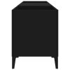 vidaXL Skrinka na platne čierna 121x38x48 cm kompozitné drevo