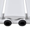 vidaXL Lamelový radiátor, biely 465 mmx900 mm