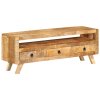 vidaXL TV skrinka 110x30x40 cm masívne mangovníkové drevo