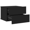 vidaXL Nočné stolíky 2 ks, čierne 40x30x30 cm, kompozitné drevo