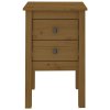 vidaXL Nočné stolíky 2 ks medovohnedé 40x35x61,5 cm borovicový masív
