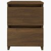 vidaXL Nočné stolíky 2 ks hnedý dub 30x30x40 cm spracované drevo