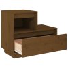 vidaXL Nočné stolíky 2 ks medovo-hnedé 60x34x51 cm borovicové drevo