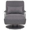 vidaXL Otočné kreslo/rozkladacia pohovka, tmavosivá, látka