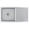vidaXL Ručne vyrobený kuchynský drez, nehrdzavejúca oceľ