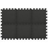 vidaXL Podložka puzzle 54 ks 4,86㎡ EVA pena čierna
