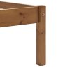 vidaXL Posteľný rám, medovo hnedý, borovicový masív 100x200 cm