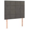 vidaXL Posteľný rám boxspring s matracom tmavosivý 100x200 cm zamat