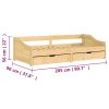 vidaXL Denná posteľ s 2 zásuvkami IRUN 90x200cm masívna borovica
