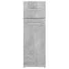 vidaXL Úložná skrinka, betónovo sivá 20x45,5x60 cm, kompoztiné drevo