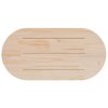 vidaXL Stolová doska 110x55x2,5 cm masívna borovica oválna
