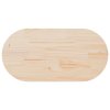 vidaXL Stolová doska 110x55x2,5 cm masívna borovica oválna
