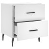 vidaXL Nočné stolíky 2 ks biele 40x35x47,5 cm kompozitné drevo