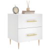 vidaXL Nočné stolíky 2 ks biele 40x35x47,5 cm kompozitné drevo