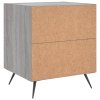 vidaXL Nočné stolíky 2 ks sivé sonoma 40x35x47,5 cm kompozitné drevo