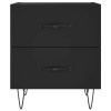 vidaXL Nočné stolíky 2 ks čierne 40x35x47,5 cm kompozitné drevo