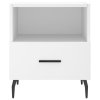 vidaXL Nočné stolíky 2 ks biele 40x35x47,5 cm kompozitné drevo