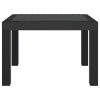 vidaXL Záhradný stôl antracitový 59x47x40 cm PP