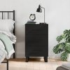 vidaXL Nočný stolík čierny 40x40x66 cm kompozitné drevo