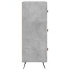 vidaXL Komoda so zásuvkami betónovo sivá 69,5x34x90cm kompozitné drevo