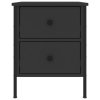 vidaXL Nočné stolíky 2 ks, čierne 40x42x50 cm, kompozitné drevo