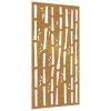 vidaXL Záhradná dekorácia 105x55 cm, cortenová oceľ, bambus