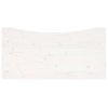 vidaXL Doska stolíka biela 100x50x2,5 cm masívne borovicové drevo