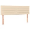 vidaXL Posteľný rám boxspring s matracom krémový 140x200 cm látka