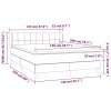 vidaXL Posteľný rám boxspring s matracom čierny 140x200 cm zamat