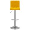 vidaXL Barové stoličky 2 ks horčicovo-žlté zamatové