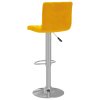vidaXL Barové stoličky 2 ks horčicovo-žlté zamatové