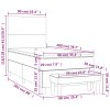 vidaXL Posteľný rám boxspring s matracom tmavosivý 90x200 cm zamat