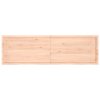 vidaXL Nástenná polica 200x60x(2-6) cm neošetrený dubový masív