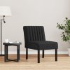 vidaXL Fotelka, čierna, zamat