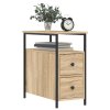 vidaXL Nočné stolíky 2 ks dub sonoma 30x60x60 cm kompozitné drevo