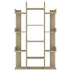 vidaXL Knižnica, dub sonoma 86x25,5x140 cm, kompozitné drevo