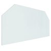 vidaXL Krbová sklenená doska šesťuholník 120x60 cm