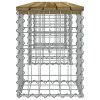 vidaXL Záhradná lavička gabiónový dizajn 203x31x42 cm impreg. borovica
