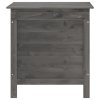 vidaXL Záhradný úložný box antracitový 50x49x56,5 cm jedľový masív