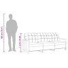 vidaXL 3-miestna pohovka, čierna 180 cm, umelá koža