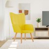 vidaXL Relaxačné kreslo, horčicovo žlté, látka