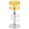 vidaXL Barové stoličky 2 ks horčicovo-žlté látkové