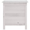 vidaXL Záhradný úložný box biely 50x49x56,5 cm, jedľový masív