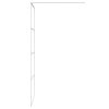 vidaXL Sprchová zástena biela 80x195 cm priehľadné ESG sklo