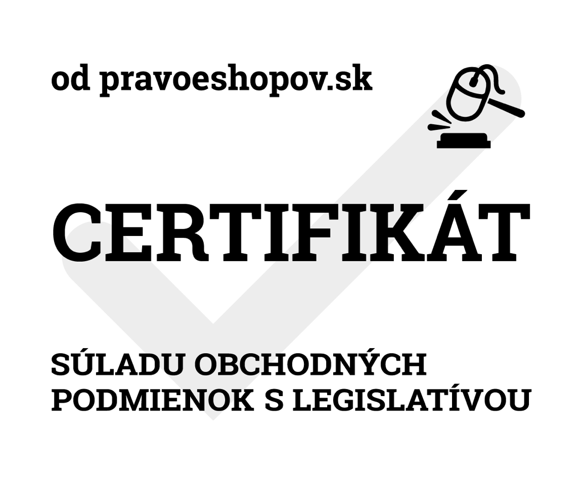Certifikát práva e-shopov