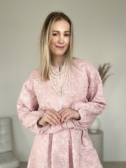 Modrá štruktúrovaná sukňa