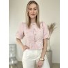 Žakárová blúzka ružová