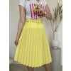 Letná žltá plisovaná sukňa