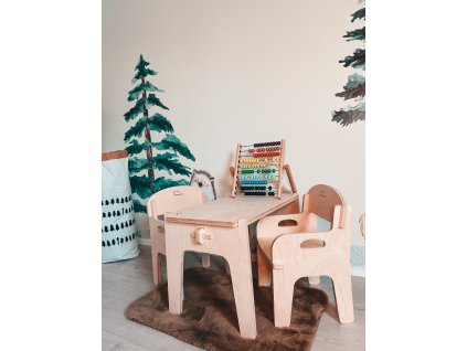 MUMMA SET DĚTSKÉHO NÁBYTKU (2 křesílka + stoleček)
