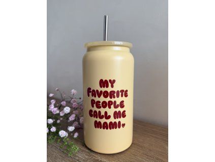 MAMA termohrnek 473 ml - yellow